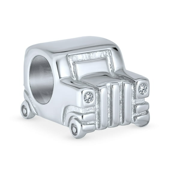 Bling Jewelry Womens SUV Jeep Driver Charm Bead Sterling Silver for European Bracelets