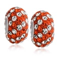 thumbnail image 1 of Bling Jewelry Womens Set of Two Striped Crystal Spacer Bead Sterling Silver Fits European Bracelet, 1 of 3