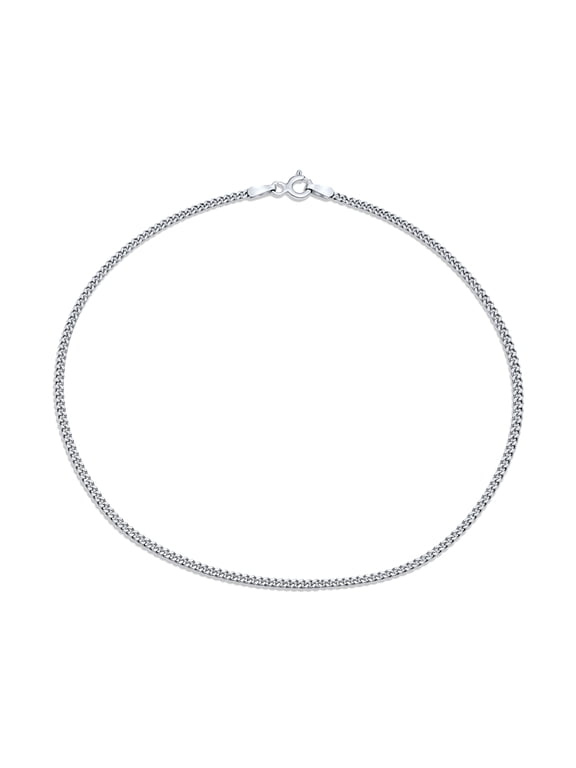 Womens Miami Cuban Curb Chain Link Anklet Ankle Bracelet 2MM Sterling Silver 9"