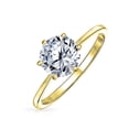 thumbnail image 1 of Bling Jewelry Womens Classic 1.5CT Cubic Zirconia 6 Prong CZ Solitaire Engagement Ring Sterling Silver, 1 of 6