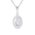 thumbnail image 1 of Bling Jewelry Womens Christian Our Lady of Guadalupe Medallion Pendant Necklace Sterling Silver, 1 of 4