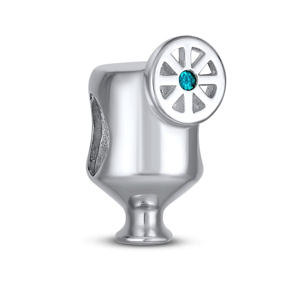 Bling Jewelry Womens Tropical Cocktail Glass Charm Bead for Margarita & Pina Colada Bracelets