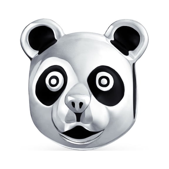 Bling Jewelry Womens Two Tone Koala Panda Charm Bead for Tween Sterling Silver Fits European Bracelet