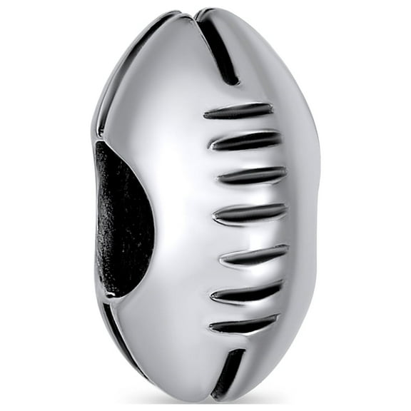 Bling Jewelry Womens USA Rugby Sports Charm Bead Mom Sterling Silver for European Bracelet