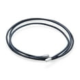 thumbnail image 1 of Bling Jewelry Womens Unisex Black Leather Cord Necklace with Sterling Silver Tips 27 Inch, 1 of 4