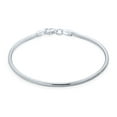 thumbnail image 1 of Bling Jewelry Womens Unisex .925 Sterling Silver Snake Link Chain Bracelet 9 Inch Add Charms, 1 of 5