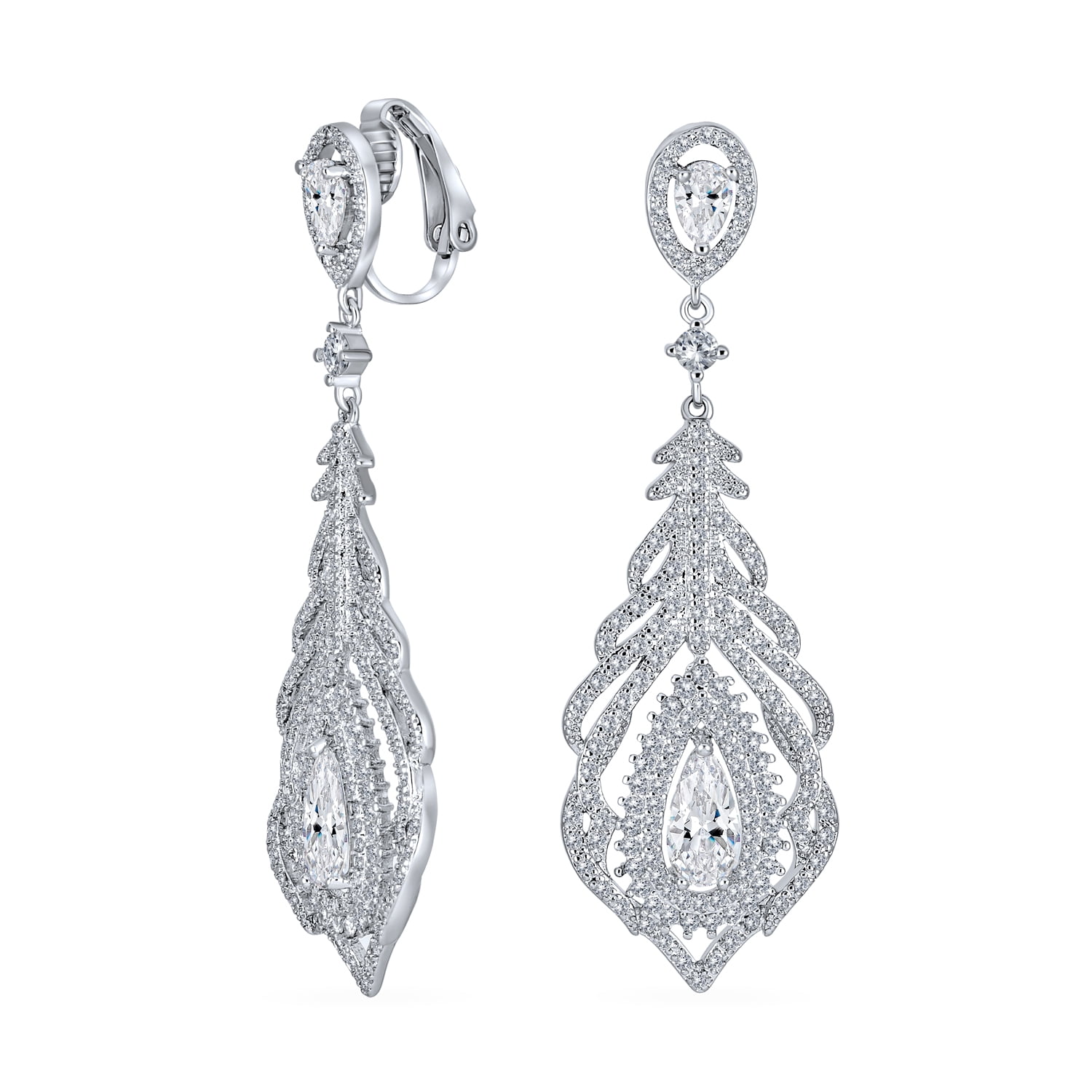 18k gold plated teardrop cubic zirconia earrings | Alma gold – Liberty in Love