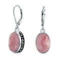 thumbnail image 1 of Bling Jewelry Womens  Western Dangle Gemstone Earrings Oval Lever Back  Sterling Silver, 1 of 6