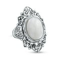 thumbnail image 1 of Bling Jewelry Womens Western Jewelry  Silver Ring with Large Gemstone and Moonstone Cabochon, 1 of 6