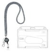 thumbnail image 1 of Bling Keychain Lanyards with Crystal Rhinestone Design, Fashionable Neck Strap for Women and Adults, ID Badge and Card Holder for Events and Work with Sustainable Accessories, 1Pc(Grey,3.5x2.6"), 1 of 8