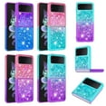 thumbnail image 1 of Bling Liquid Quicksand Gradient Shockproof Case Cover For Samsung Z Flip3 5G, 1 of 5