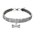 thumbnail image 1 of Bling Pet Necklace Mini Pet Dog Rhinestone Choker Collar,Cute Fancy Necklace for Small Dogs,Bling Fashion Jewelry Accessory, 1 of 2