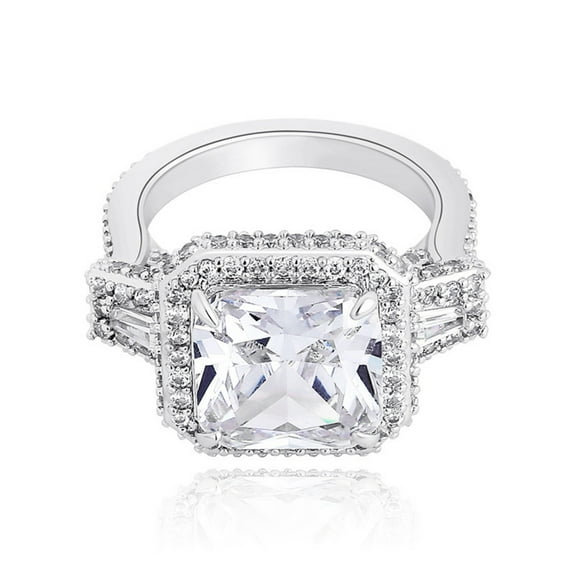 Bling Punky Rapper Fashion Luxury Rings for Men 14K Gold Plated Shiny Big Iced out Engagement Hip Hop Cubic Zirconia Men Rings