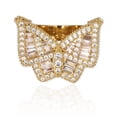 thumbnail image 1 of Bling Punky Rapper Fashion Luxury Rings for Men 18K Gold Plated Shiny Big Iced out Hip Hop Cubic Zirconia Men Rings, 1 of 9