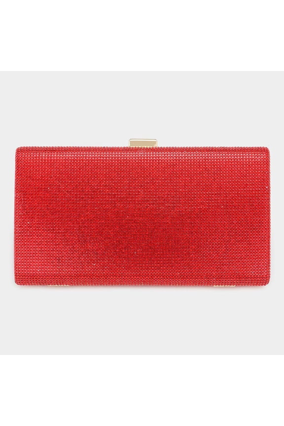 Bling Rectangle Evening Clutch / Crossbody Bag