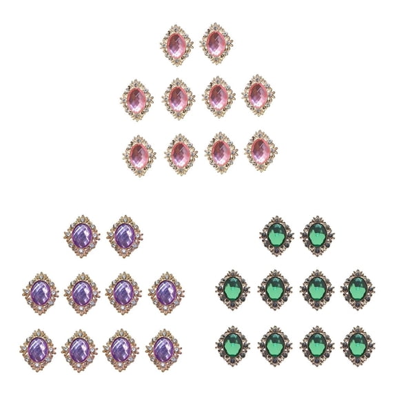 Bling Rhinestone Flat back Buttons Embellishment for Wedding Craft