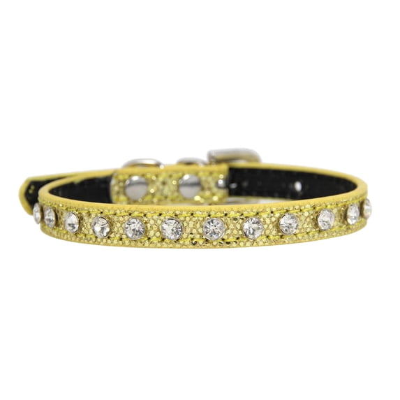 Bling Rhinestone Pet Collar - Adjustable PU Leather Cat Collar with for Small Dogs, Puppies & Rabbits - Sparkling Diamond-Studded Kitten Necklace & Fashion Pet Accessory