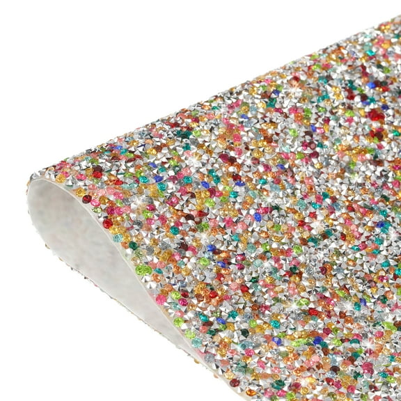 Bling Rhinestone Sheet Self-Adhesive Sticker 9.44 x 7.87 Inch Colorful