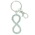 thumbnail image 1 of Bling Rhinestone Silver-Tone Infinity Symbol Split Ring Keychain, 1 of 2