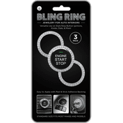 Bling Ring Auto Interior Jewelry Applies to Most Vehicle Interiors - 3 Pack