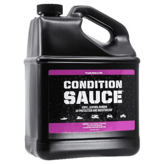 Bling Sauce Premium Interior Moisturizer with UV Protection for Boats, Cars, RVs, Powersport Vehicles, 1 Gallon