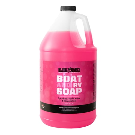 Bling Sauce Boat and RV Soap, Highly Concentrated and Biodegradable, Won't Strip Wax Coat, 1 Gallon