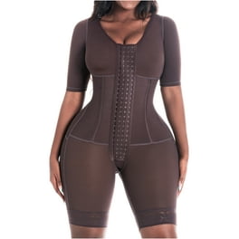 jsaierl Shapewear for Women Tummy Control Fajas Colombianas Stretch Strap  Butt Lift Plus Size Bodycon Bodysuit One Piece Jumpsuit