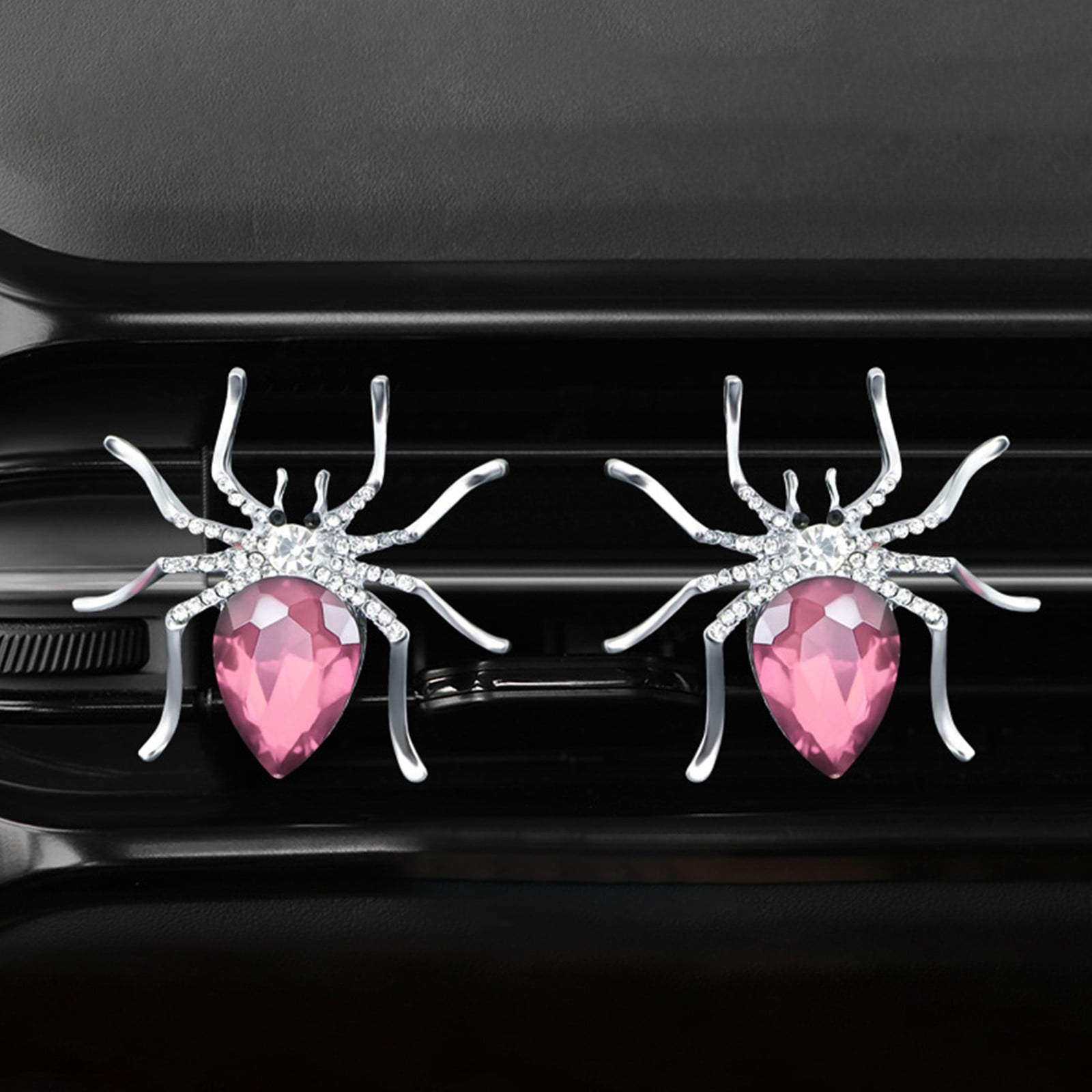Bling Spider Air Vent Clips,Crystal Spider Car Air Fresheners Vent