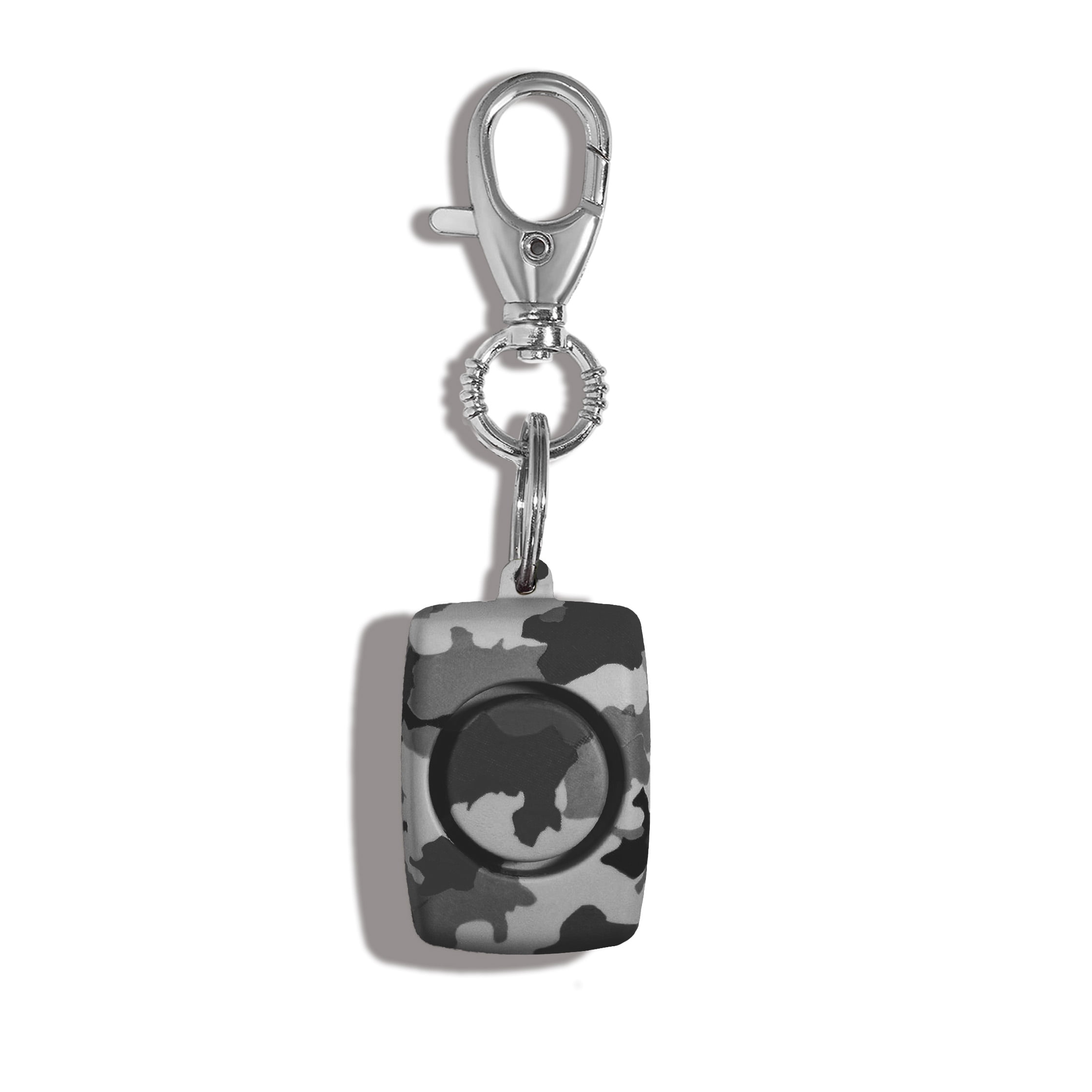 Bling Sting Personal Safety Alarm and Flashlight Grey Black Camo Key Ring