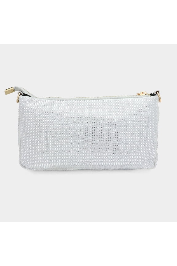 Bling Studded Flat Crossbody Bag