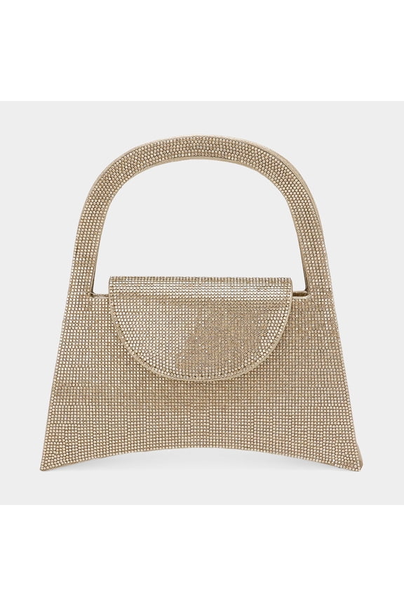 Bling Studded Top Handle Evening Bag / Crossbody Bag