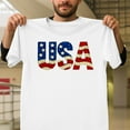 thumbnail image 1 of Bling USA Flag Glitter Bow Patriotic 4th Of July, Sparkle Graphic V61431, for Men and Women, up to Size 5XL, 1 of 2
