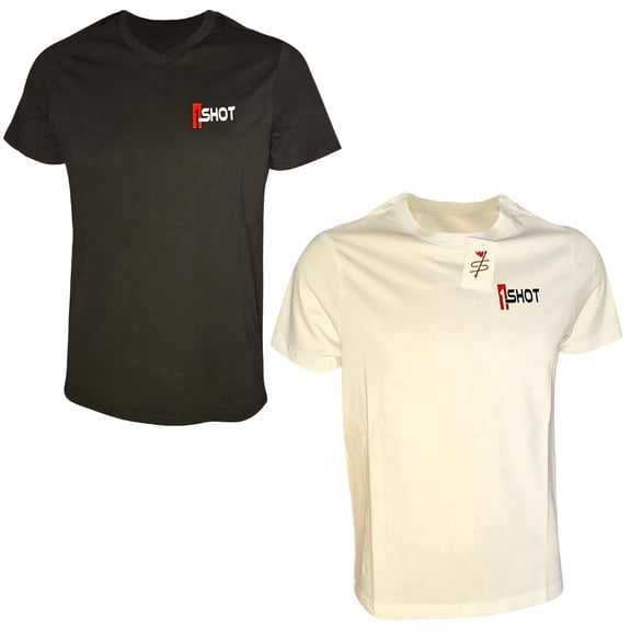 BlingShot Men's Crew Neck T-Shirt 2-Pack - Breathable Mens Tees for Year-Long Wear and Comfort- Black, White - XL