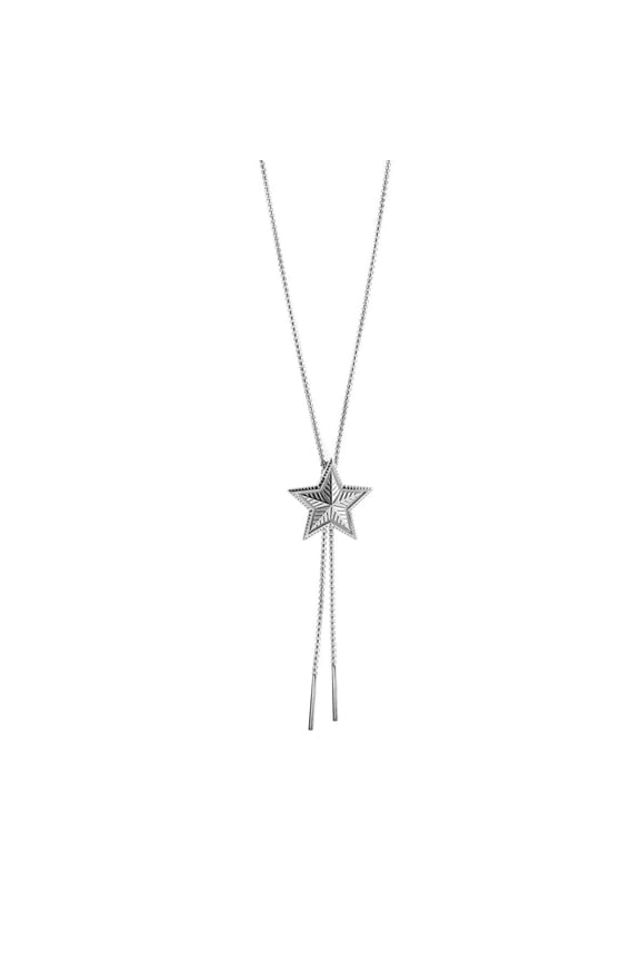 Blingbling Star Bolo Tie Pendant Necklace Clavicle Chain Gifts for Girls Presents Lariat Bolo Tie Clavicle Chain