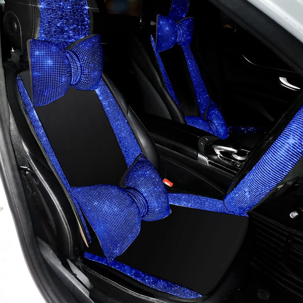 Blingbling Universal Fit Diamond Car Seat Covers, Colorful Rhinstone