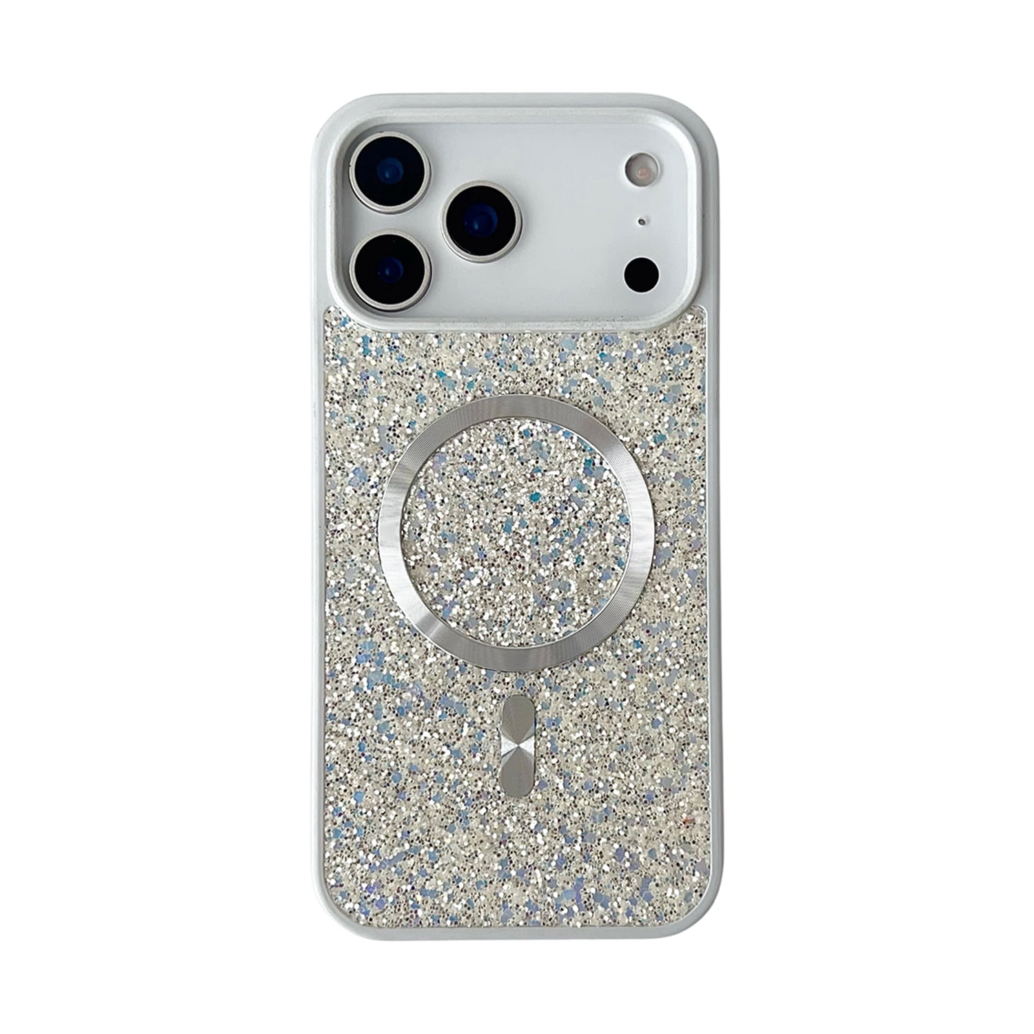 Blinged Case with Magsafe for iPhone 17 Pro - White