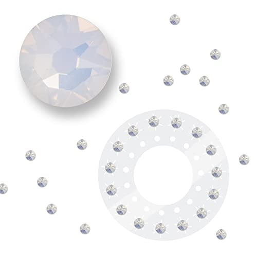 Blinger Glimmer Refill Pack | 5 Discs - 75 Precision-Cut Glass Crystals |  Bedazzling Hair Gems | Hair-Safe Adhesive â€“ Bling In Brush Out | Works