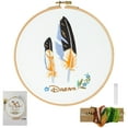 thumbnail image 1 of Blingpainting Embroidery Kit for Beginners, Cross Stitch Kits for Adults, Include Embroidery Cloth with Birds and Feathers Embroidery Hoop, Thread, Needle, 1 of 6