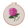 thumbnail image 1 of Blingpainting Floral Embroidery Kit for Beginners,hydrangea Plant Pattern,Cross Stitch Kits Set , Including Stamped Embroidery Cloth with Embroidery Hoops, Color Threads and Tools, 1 of 3