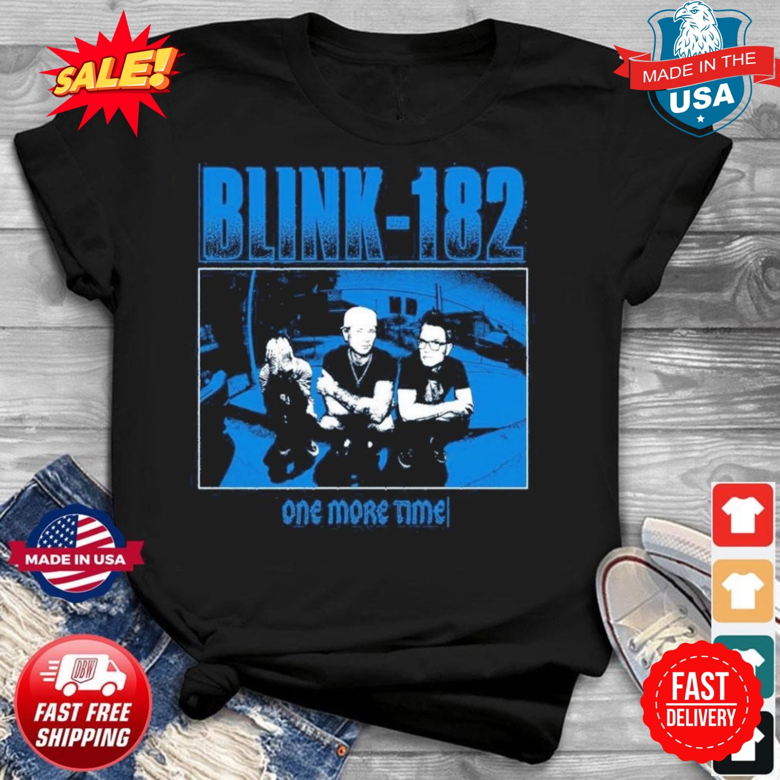 Blink182 Band One More Time Tour 2024 Shirt S5XL