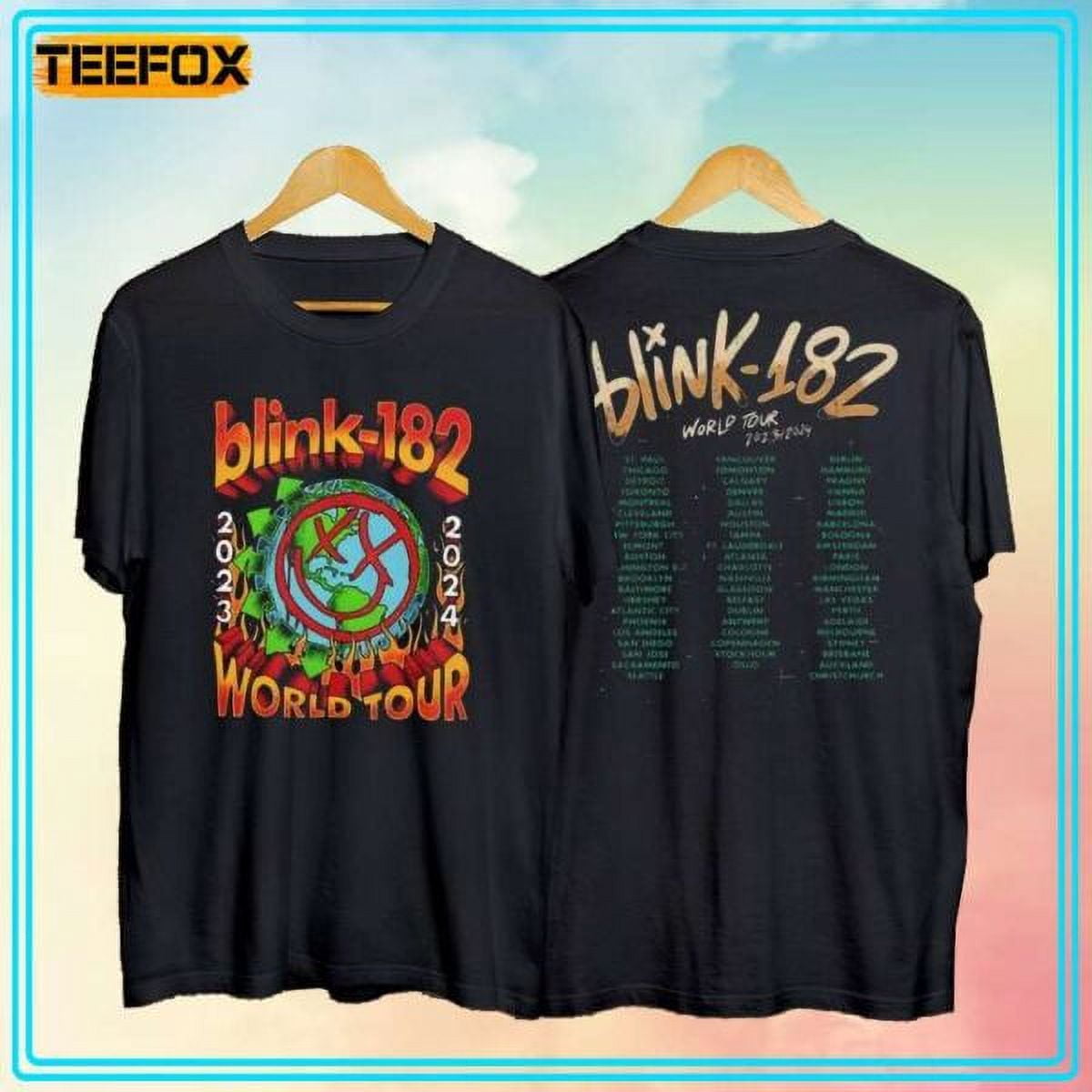 Blink 182 Band World Tour 20232024 ShortSleeve TShirt