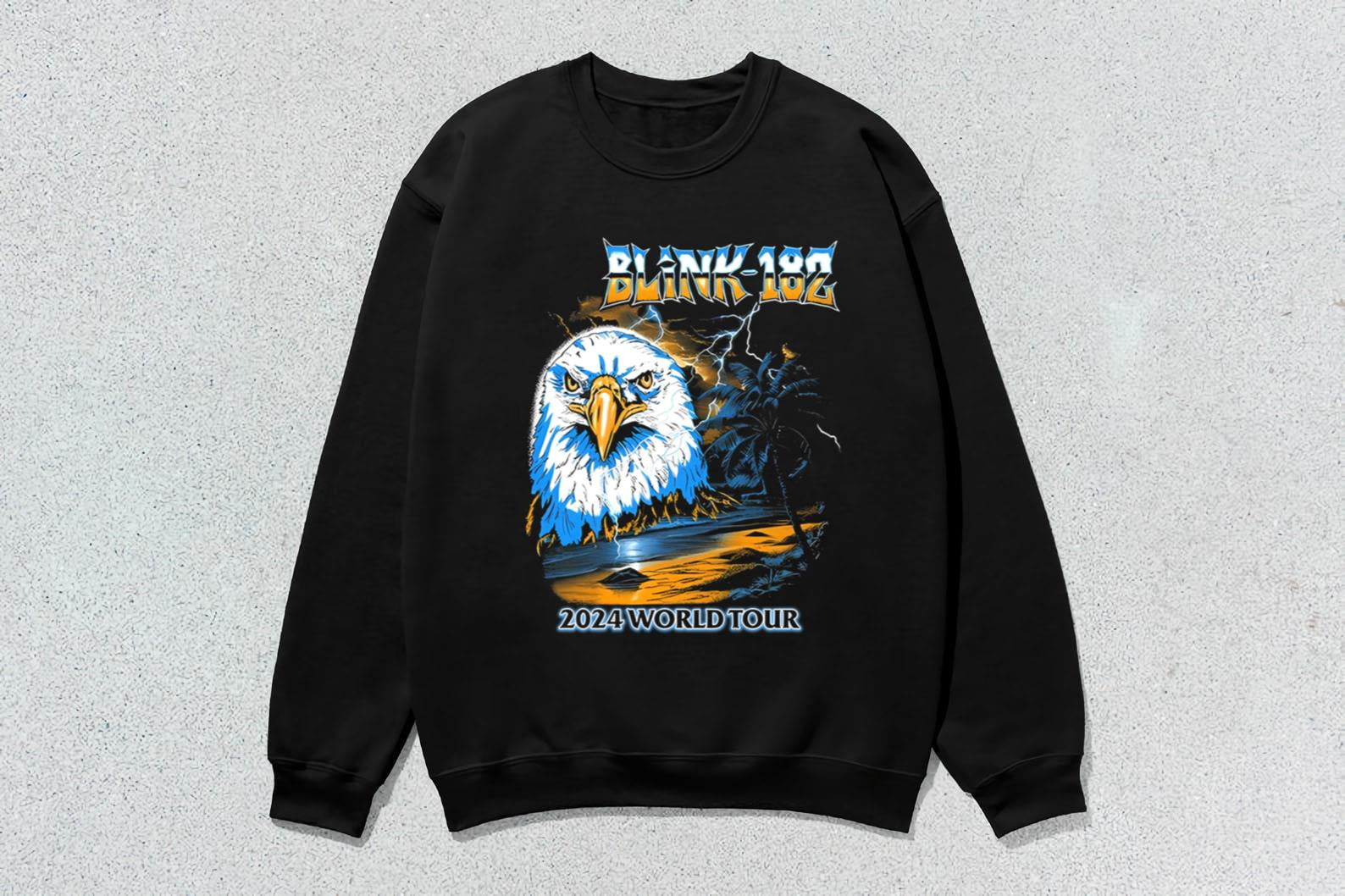 Blink182 Eagle Tour 2024 Short Sleeve Shirt, Gift For Fans