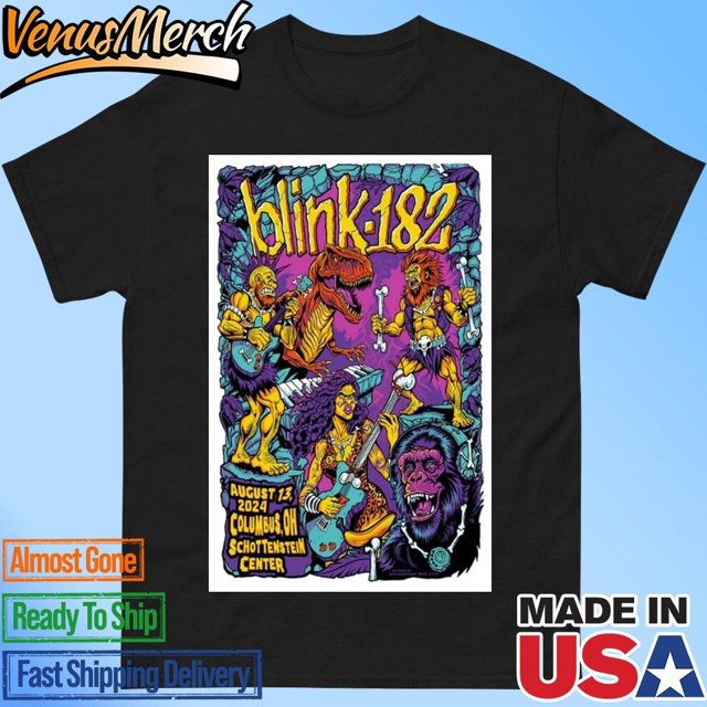 Blink182 In Columbus Oh On August 13 2024 Tour Poster Shirt