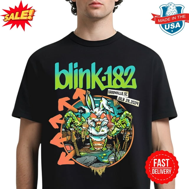 Blink 182 Merch For The Gig At Greenville SC At Bon Secours Arena On