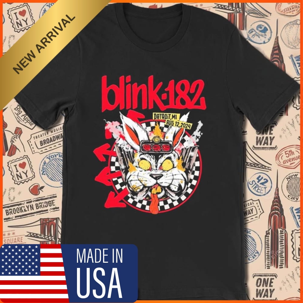 Blink 182 One More Time Tour At Detroit MI On August 12th 2024 Unisex T