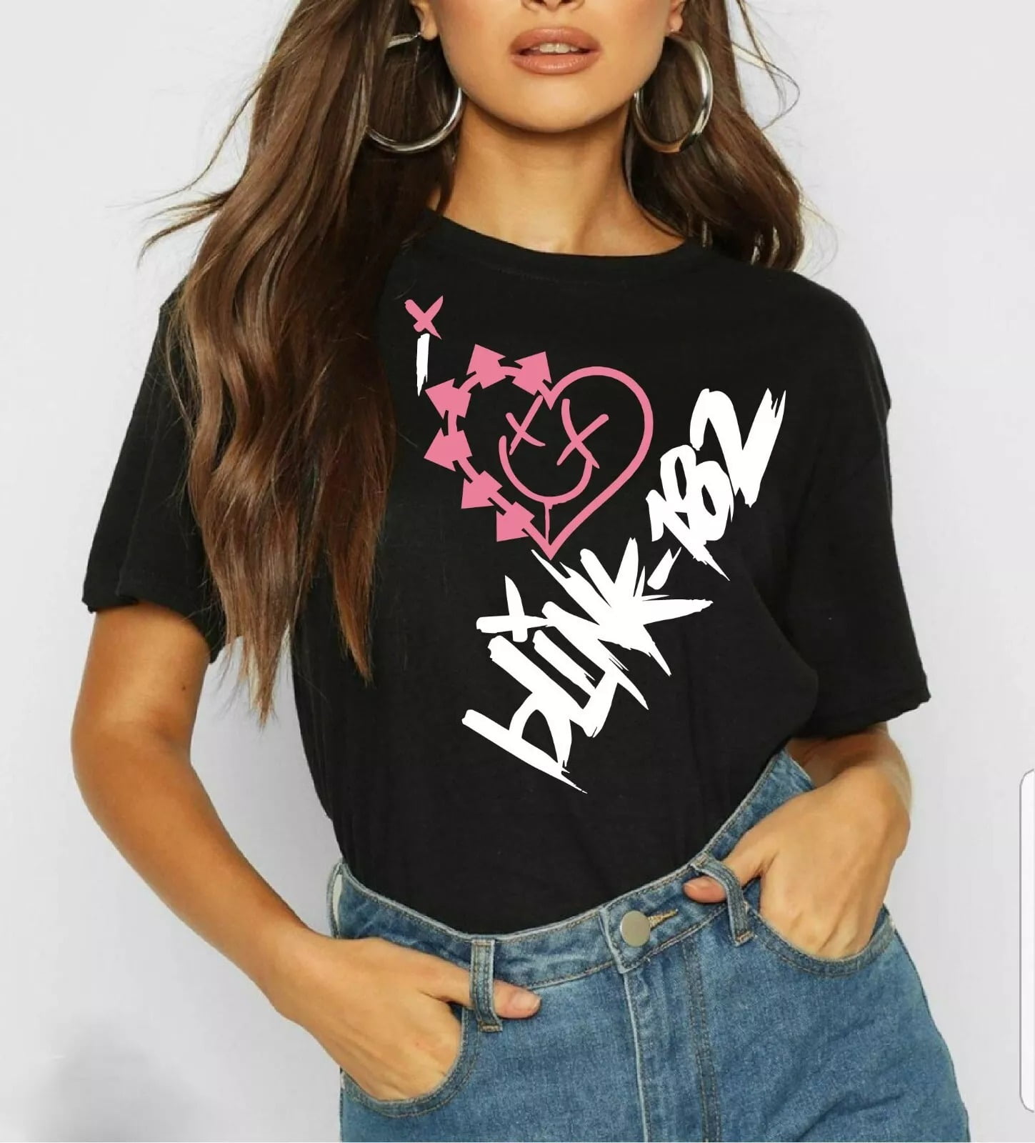 Blink 182 T Shirt I love 182 TShirt inspired concert 2024 UK Tour
