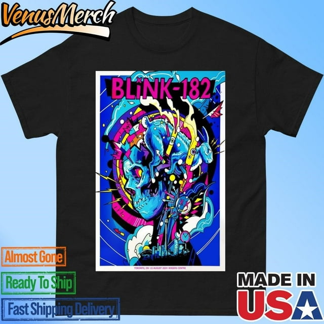 Blink182 Toronto Rogers Centre August 15 2024 Poster Shirt