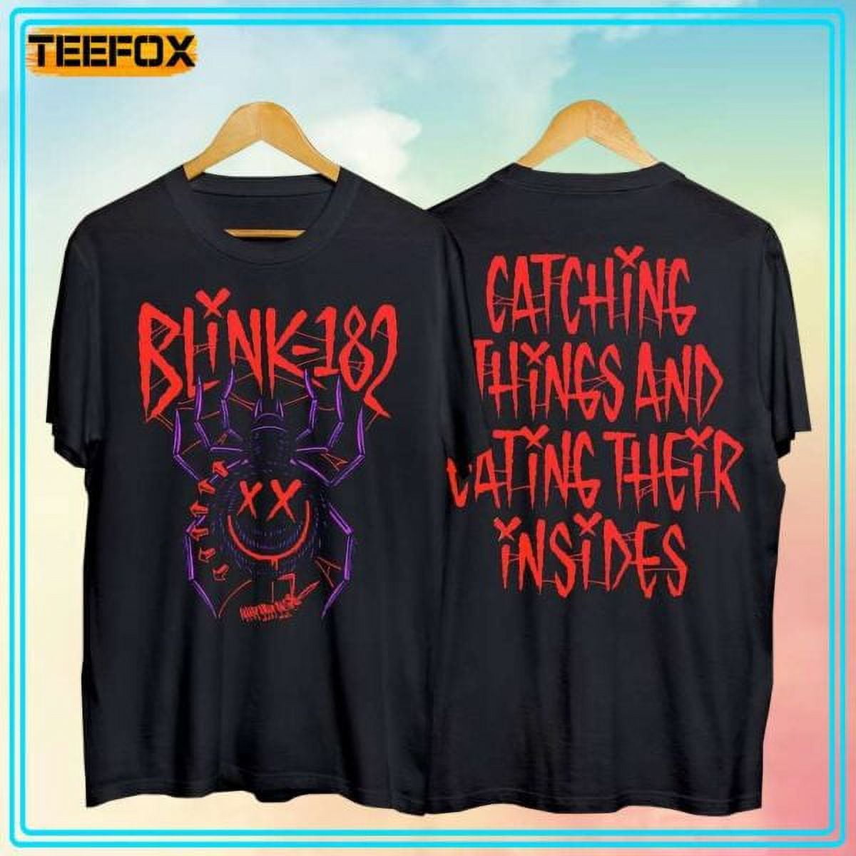 Blink 182 Tour 2024 Catching Things n Eating Their In ShortSleeve T