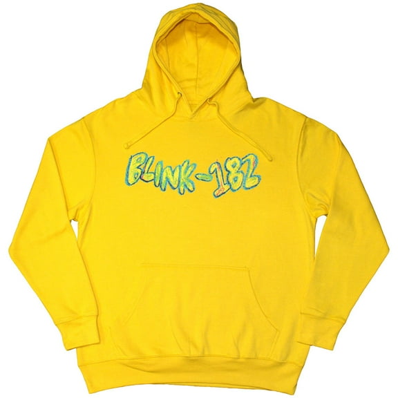 Blink-182 Unisex Pullover Hoodie Sweatshirt Crayon (Yellow) (Large)