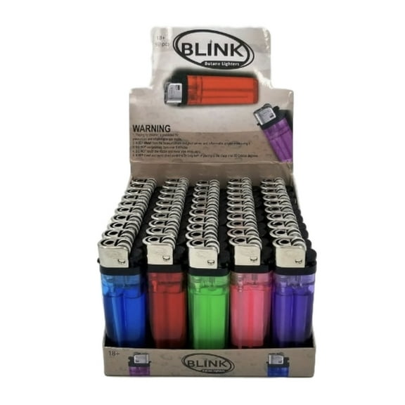 Blink 50 Pack of Assorted Colored Lighters